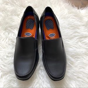 Dr Scholls career black comfort gel shoes loafer